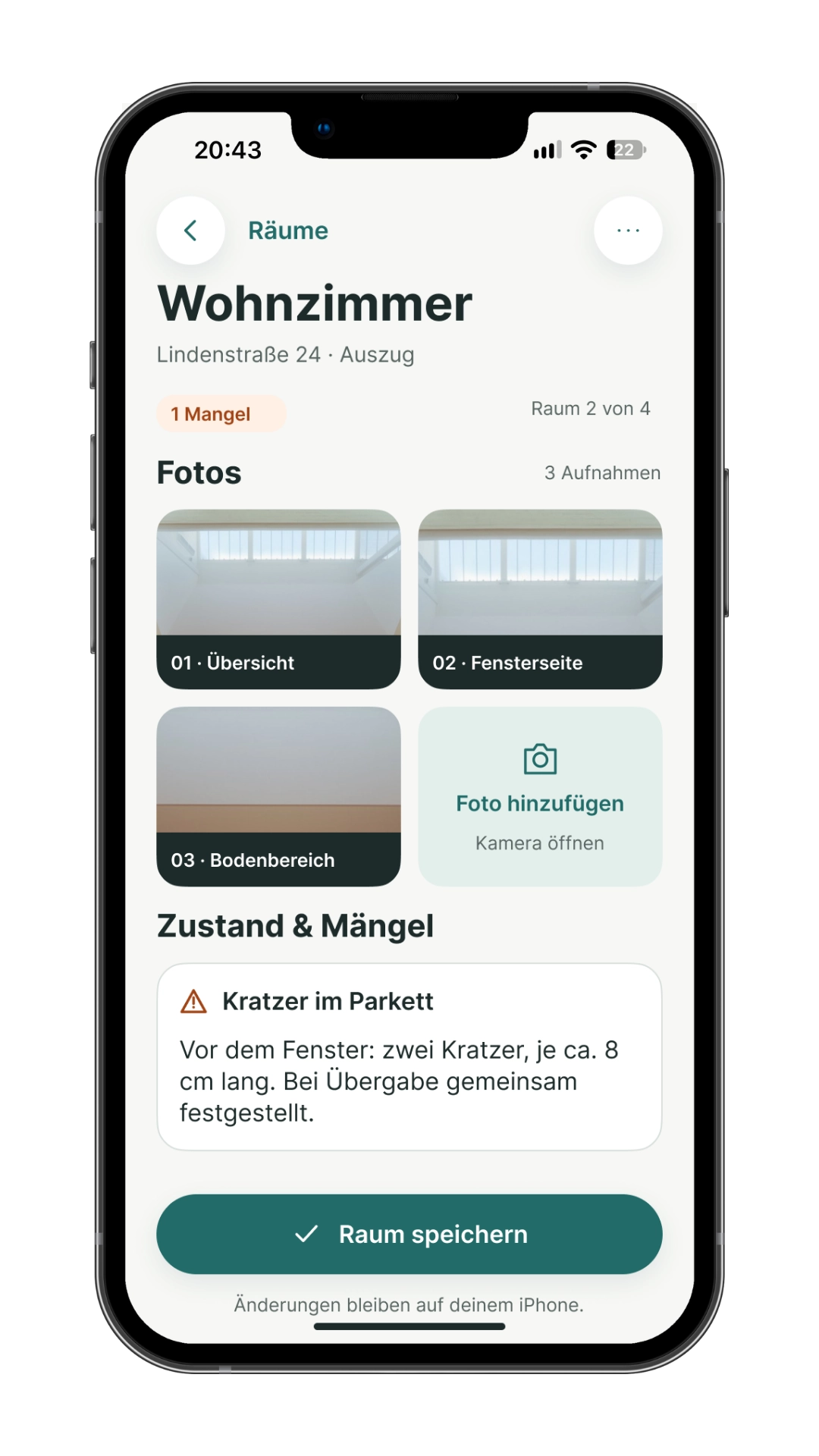 Übersicht Kautionsakte